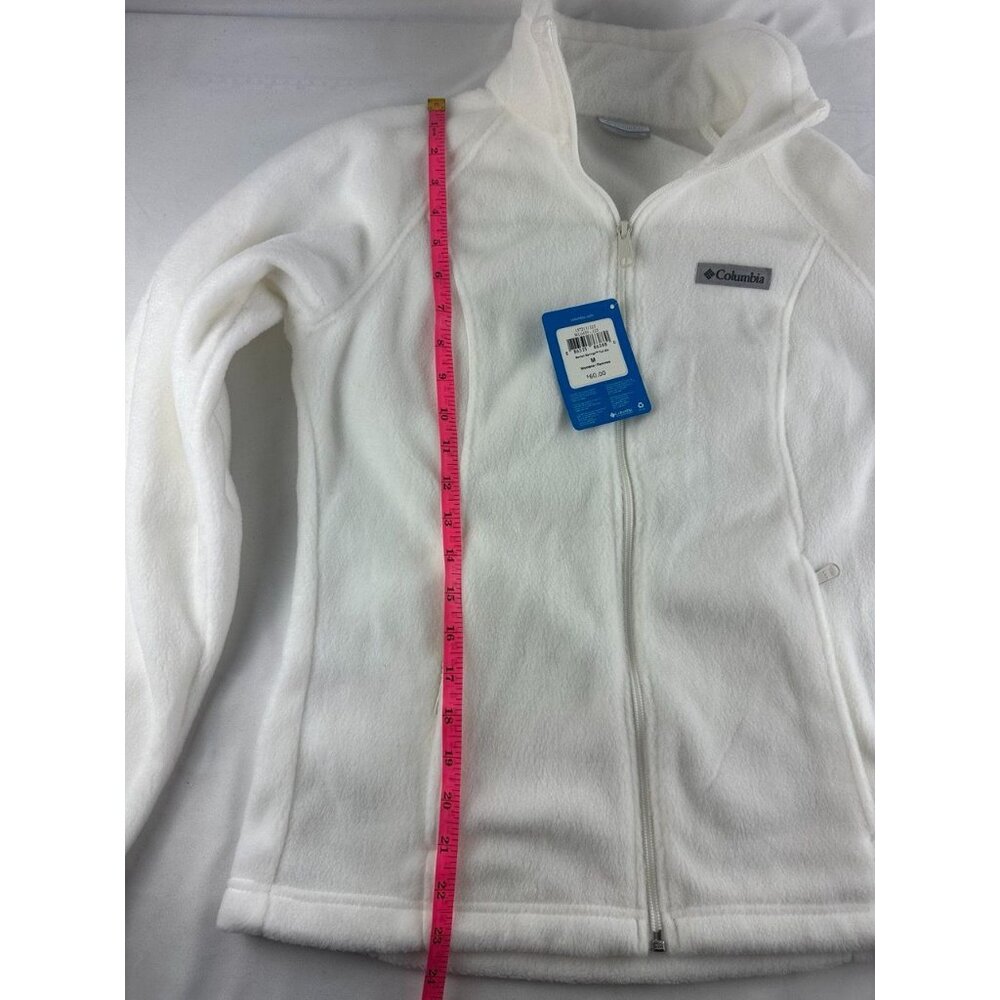 NWT COLUMBIA Women's Benton Springs™ Full Zip Fleece Jacket White Size M - Picture 9 of 9